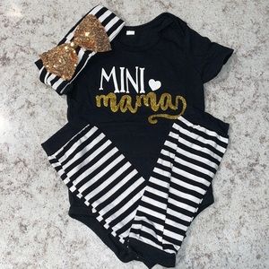 Boutique 18-24M onesie with leg warmers and headband